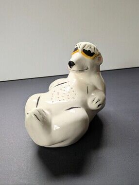 Vintage Baking Soda Bear Mid-century Fridge Air Freshener Hand Painted Ceramic